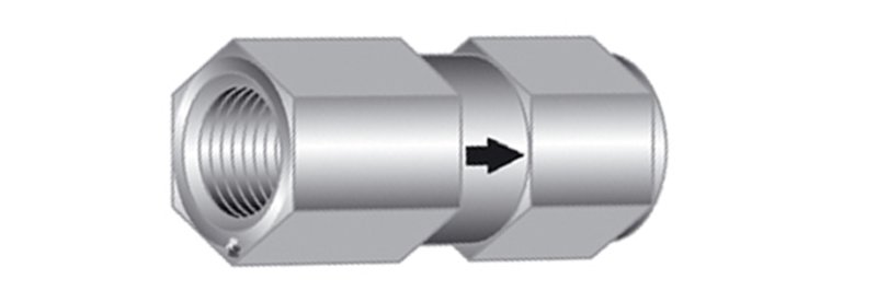 Clapet anti-retour 220 bar acier inoxydable R1/