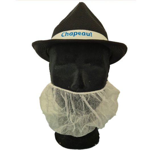 Protection pour barbe 53 x 22 en non-tissé textile