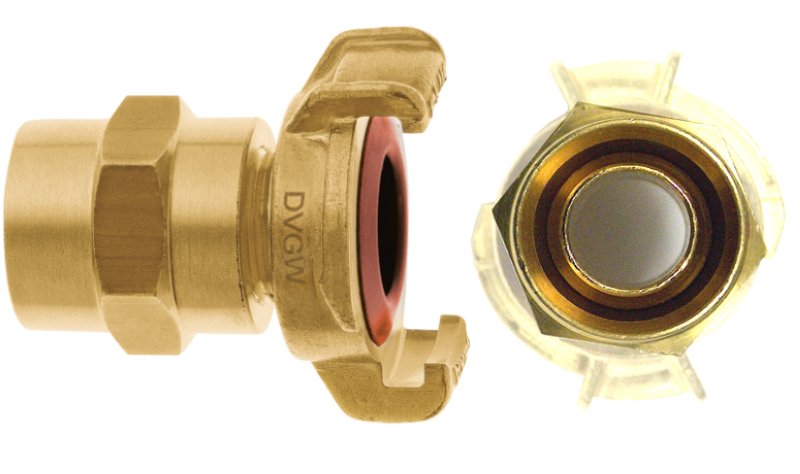 GEKA-PLUS-AQUA-SchnellkupplungXLK, aus Messing, mi