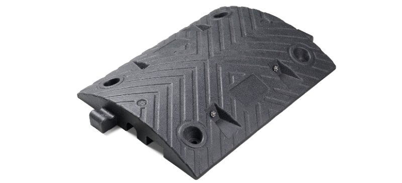 Ralentisseur recyclé          Caoutchouc PVC, avec